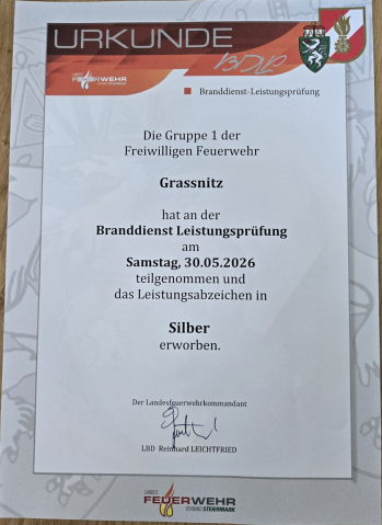 Branddienst Leistungsprüfung 2026