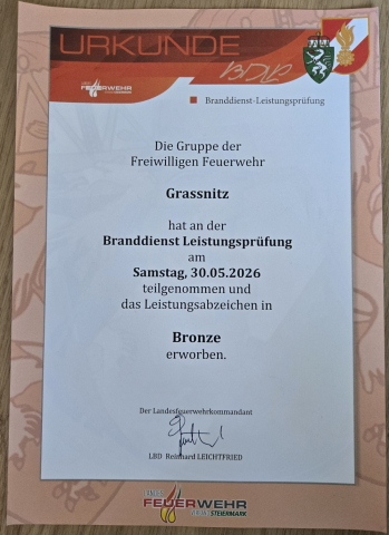 Branddienst Leistungsprüfung 2026