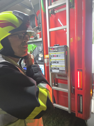 Fahrzeugbrand mit Gefahrgut